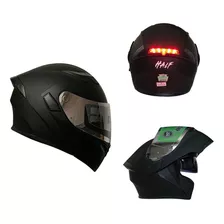 Casco Para Moto Rebatible Half Ying Negro Mate Talla M (57 - 58 Cm)