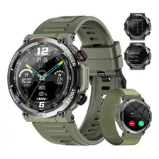 Smartwatch Blackview W50 1.96'' Reloj Inteligente Smart Watch Reloj Militar Para Hombre Función De Llamada A Prueba De Caídas Impermeable Antimagnético, Verde