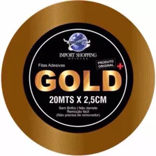 Fita Protese 20m Gold+origin Larga 2,54cm Amarela Nãoderrete
