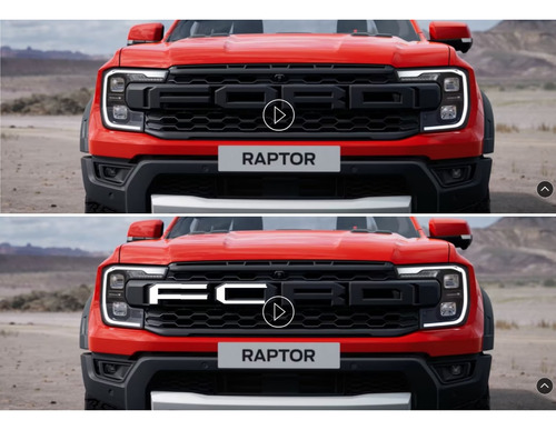 Letras Logotipo Ford Ranger Raptor 2023 Tapa Batea  Foto 7