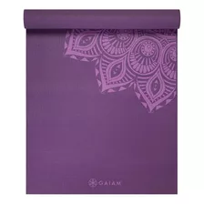 Mat De Yoga 5mm / Mandala Reversible / Gaiam / Usa / Eco Color Violeta