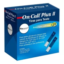 Kit 300 Tira Reagente P/ Glicemia On Call Plus 