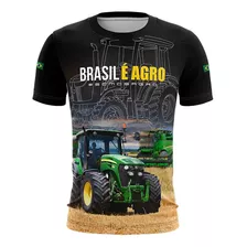 Camiseta Brk Brasil É Agro 04 Com Proteção Solar Uv50+