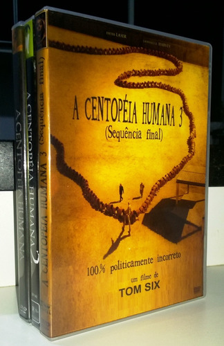 Box Dvd Trilogia A Centopéia Humana - 2009/2011/2015/tom Six