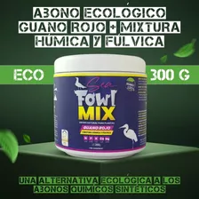 Abono Ecológico Guano Rojo + Mixtura Húmica Y Fúlvica 300 G.