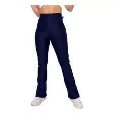 Calça Legging Flare Bailarina Fitness 3d Poliamida Academia 