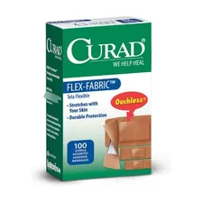 Medline Curad Cur vendaje, Adhsv, Tela, Asstd, 24/bx