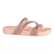 Chinelo Feminino Slide Glitter Zaxy 18956