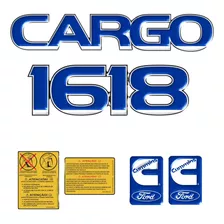Kit Adesivo Emblema Resinado Caminhão Ford Cargo 1618