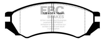 Ebc For 91-93 Nissan Nx 2.0 (abs) Redstuff Front Brake P Ccn Foto 3