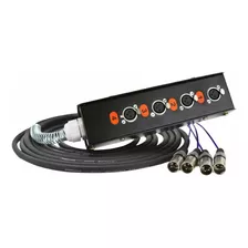 Medusa Com Multicabo 4 Vias Conectores Xlr - 15 Metro