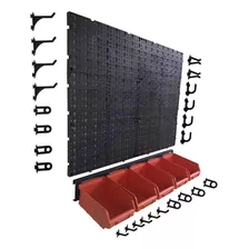 Painel P/ Ferramentas 0,59x0,52 C/ 05 Cxs Gaveteiro Laranja