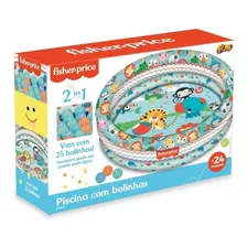 Piscina Com 25 Bolinhas Inflável Animais 2 Em 1 Fisher Price