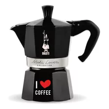 Cafeteira Italiana Bialetti Coffee Fest Moka 3 Xícaras Preto Cor Alumínio