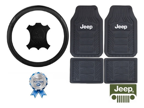 Tapetes 4pz Jeep + Cubrevolante Cherokee Sport 1997 A 2001 Foto 10