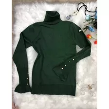 Blusa Feminina Tricot Frio Gola Alta Botõe Tendencia Estação