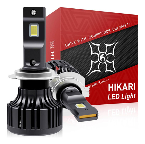 Foto de Bombillas Led Hikari H7 20000 Lm, Antiniebla, 45 W, Ip68