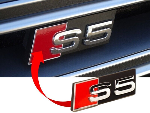 Emblema S5 Para Parrilla Audi A5/s5 2011-2022 Foto 2