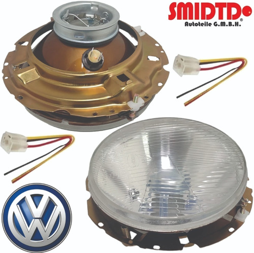 Kit Manijas Chapas Faros S/foco Biceles Vw Sedan 93-04 Vocho Foto 4