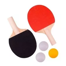 Kit Ping Pong Tenis De Mesa 2 Raquetes 3 Bolas