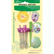 Clover Wonder Knitter Rosa, 8.8 Pulgadas De Alto X 5 Pulga.