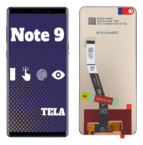 Xiaomi Tela Redmi Note 9 Display LCD Sem Aro + Película