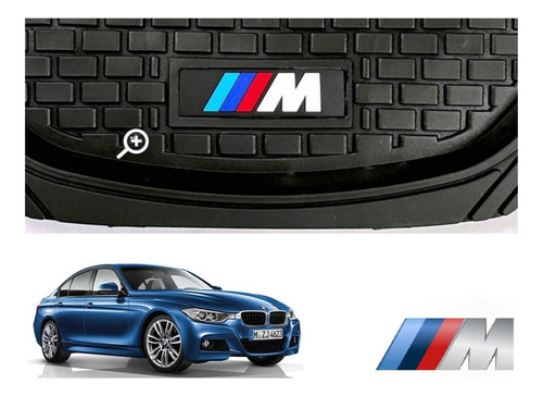 Tapetes 3d Logo Bmw + Cubre Volante 320i 2012 A 2017 2018 Foto 7