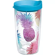 Tervis 1217684 Acuarela De La Piña Envolver Vaso Con Tapa Co