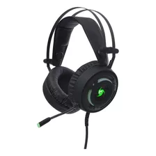 Auricular Gamer Rgb Usb 7.1 Vsg Arkan Vg-hp918-7l Color Negro Luz Verde Lima