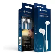 Audífono In-ear Manos Libres Motorola Earbuds 3s Línea 2022 Color Blanco