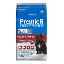 Ração Premier Cães Adulto Raça Bulldog Francês Frango 2,5kg