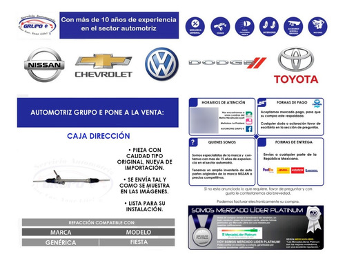 Caja Direccin Cremallera Ford Fiesta 2011 Al 2019 Nueva   Foto 8