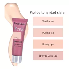 Base Ruby Rose Feels Base Líquida Mousse Aveludado 29ml