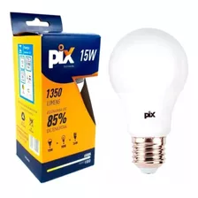 Lâmpada Led Bulbo 15w Branco Frio 6500k Pix