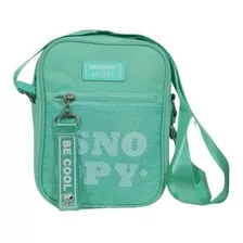 Bolsa Snoopy Transversal Feminina Verde Pequena Original C97