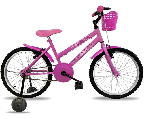 Bicicleta Aro 20 C/ Rodas Power Bike Bella Infantil Feminina