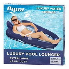 Aqua Luxury Water Lounge, Extragrande, Flotador Inflable Par
