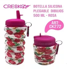 Botella De Silicona Cresko Plegable Pico Rebatible Ck272