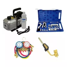 Kit Ferramentas P/ Refrigeração : Bomba De Vácuo , Manifold