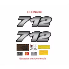 Kit Adesivos Emblemas Compatível Mercedes Benz 712 Krt12