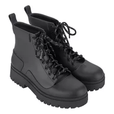 Bota Zaxy 18783az Style Coturno Tratorado Verniz Feminino