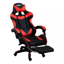 Cadeira Gamer Giratória Nsx Reclinável Estofado Cores Couro