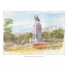 Monumento Marechal Deodoro - Aquarela Do Rio De Janeiro - A3