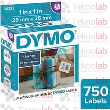 Etiquetas Originales Dymo Lw 30332 Papel Blanco 25 X 25 *