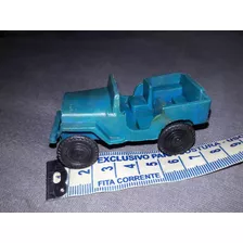 Miniatura Jeep Plástico Rigído Déc 70 Raro Leia Descrição