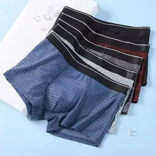 5 Cuecas Boxers, Cuecas Hipoalergênicas De Fibra De Bambu Pa