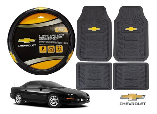 Funda Cubrevolante Negro Piel Chevrolet Camaro 2012