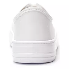 Zapatilla Urbana Con Plataforma Mujer Beira Rio Color Blanco Diseño De La Tela Liso Talle 39 Ar