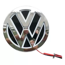 Lámpara Led Volkswagen 3d Color Con Logo Blanco 11cm