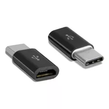 Adaptador Usb-c 3.1 Macho A Micro Usb Hembra Color Negro